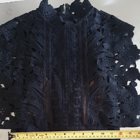 🔥SELF PORtraIT Midi🔥Formal Lace Top Dress PROM/WEDDING - Picture 10 of 14